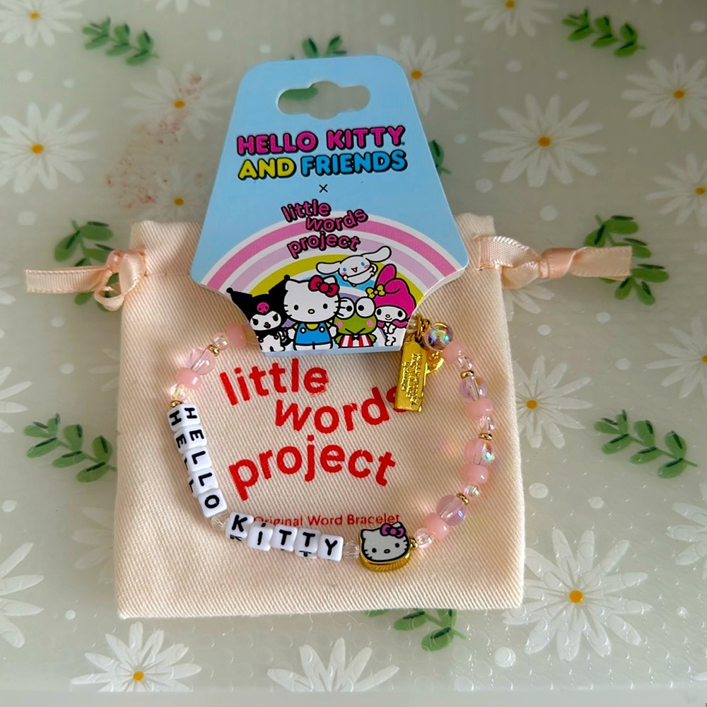 Little Words Project x Hello Kitty bracelet NWT